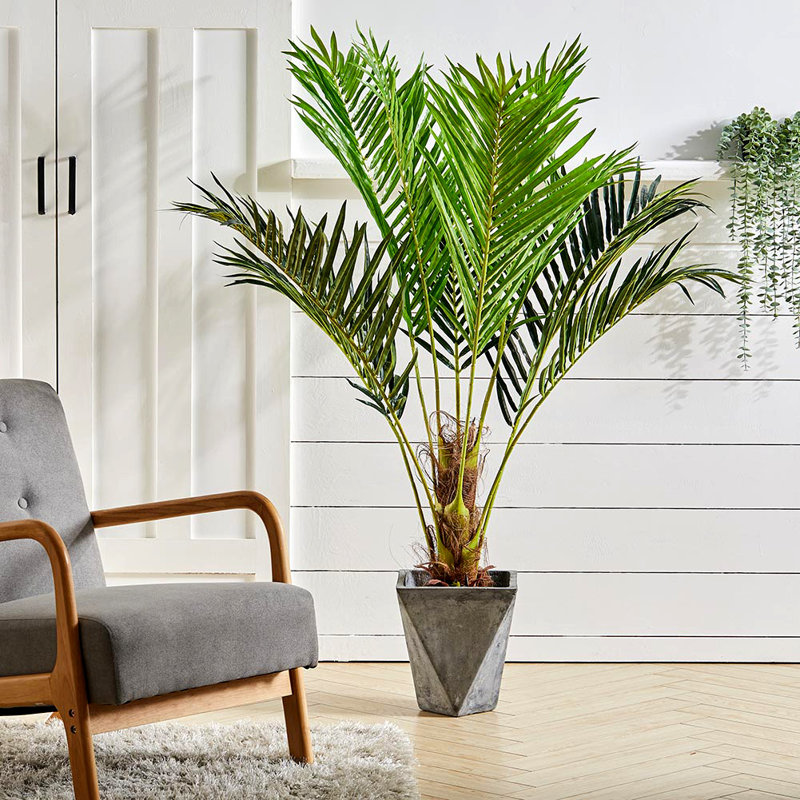 The Seasonal Aisle 140Cm Artificial Palm Tree in Pot Wayfair.co.uk